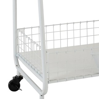 Carrito baño blanco con ruedas - Imagen 2