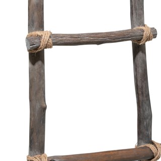 Escalera Roble Chino Madera Marrón Oscuro - Imagen 2