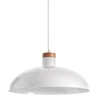 Lámpara techo metálica blanco - Imagen 1